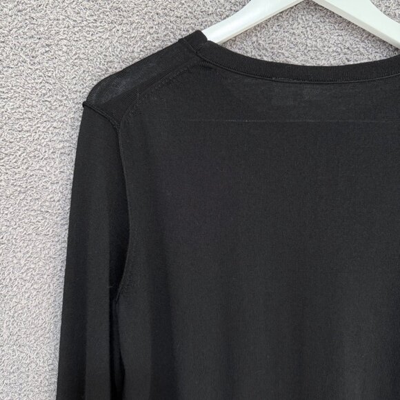 Gap Exposed Seam Merino Wool Sweater Black XL - Picture 3 of 7